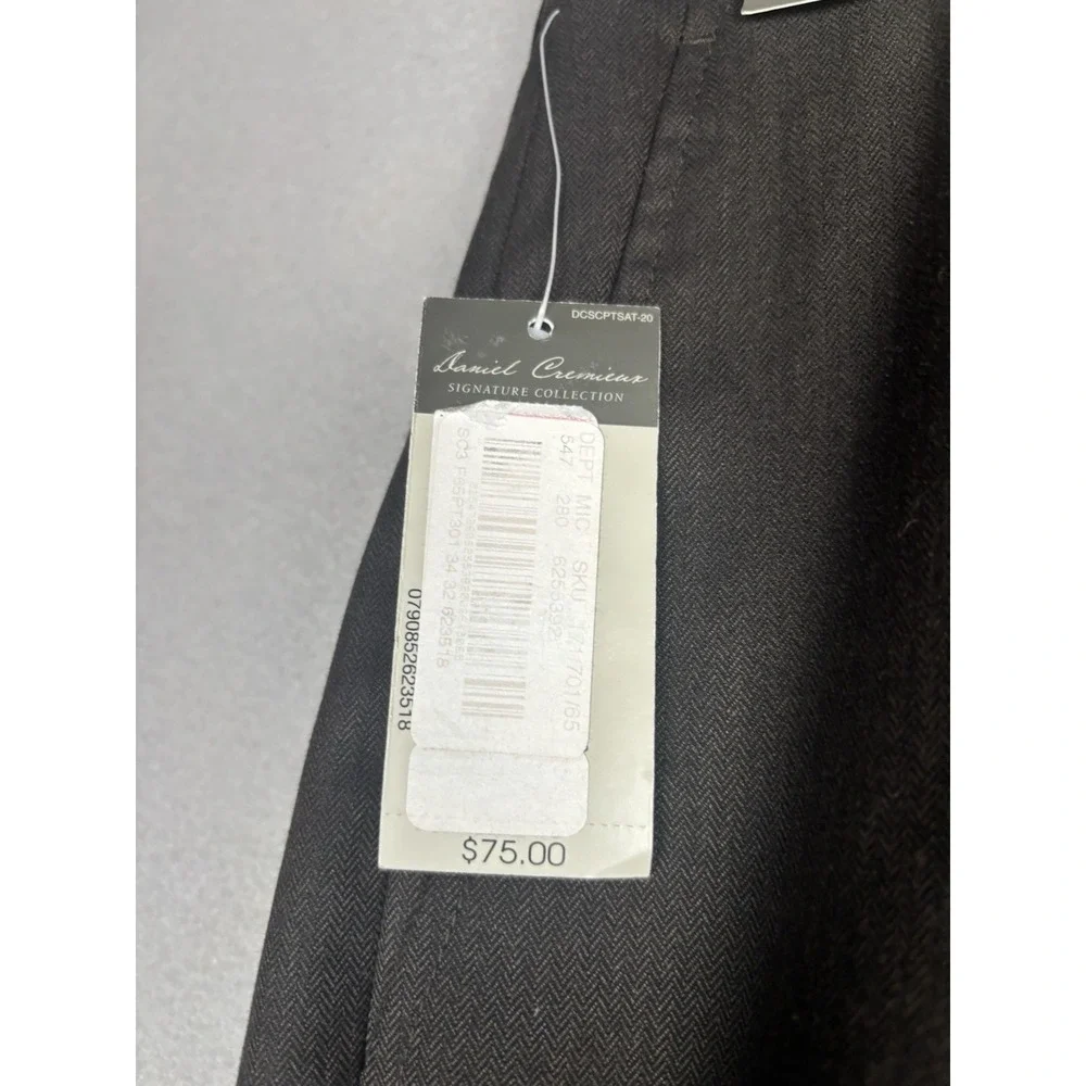 Daniel Cremieux Signature Collection Dress Pants Mens 34x32 Brown Formal 4232